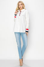 Load image into Gallery viewer, Wrenna Cotton Poplin Shirt