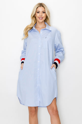 Warda Cotton Poplin Shirt Dress