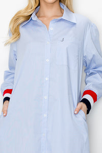 Warda Cotton Poplin Shirt Dress