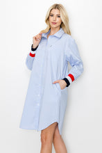 Load image into Gallery viewer, Warda Cotton Poplin Shirt Dress