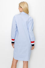 Load image into Gallery viewer, Warda Cotton Poplin Shirt Dress