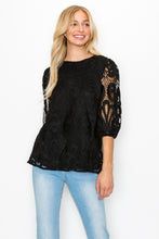 Load image into Gallery viewer, Lily Woven Lace Top