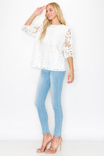 Load image into Gallery viewer, Lily Woven Lace Top