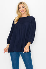 Load image into Gallery viewer, Raelynn Top with Chiffon Pleating