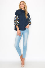 Load image into Gallery viewer, Willow Cotton Poplin Shirt with Embroidery &amp; Sparkles