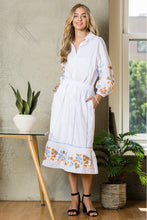 Load image into Gallery viewer, Wynne Cotton Poplin Skirt with Embroidery &amp; Sparkles