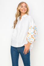 Load image into Gallery viewer, Willow Cotton Poplin Shirt with Embroidery &amp; Sparkles
