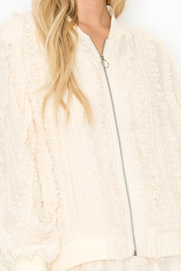 Winette Lace Ruffled Jacket