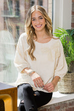 Load image into Gallery viewer, Walynn Woven Top with Pearl Ribbon Bow
