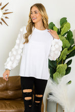 Load image into Gallery viewer, Rinna Pointe Knit Top with Mesh Lace Circle
