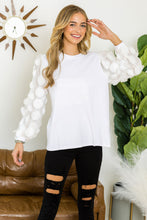 Load image into Gallery viewer, Rinna Pointe Knit Top with Mesh Lace Circle