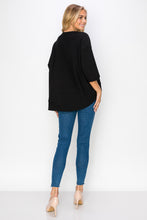 Load image into Gallery viewer, Karen Knit Crepe Top with Front Pocket
