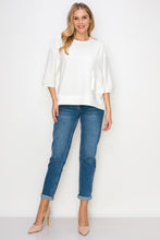 Load image into Gallery viewer, Karen Knit Crepe Top with Front Pocket