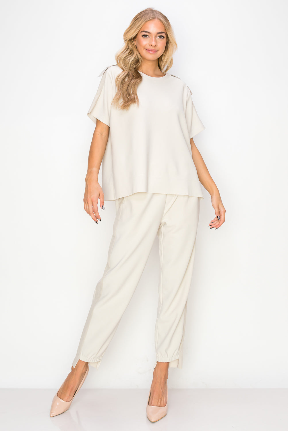 Kate Knit Stretch Crepe Top