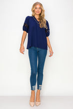 Load image into Gallery viewer, Katrina Pointe Knit Top with Pearls