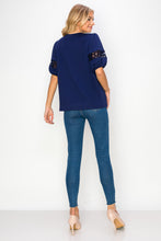 Load image into Gallery viewer, Katrina Pointe Knit Top with Pearls