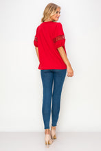 Load image into Gallery viewer, Katrina Pointe Knit Top with Pearls