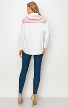 Load image into Gallery viewer, Willette Top with Stripe Front Ties