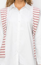 Load image into Gallery viewer, Willette Top with Stripe Front Ties
