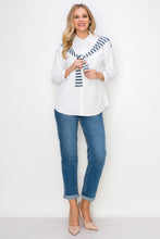 Load image into Gallery viewer, Willette Top with Stripe Front Ties