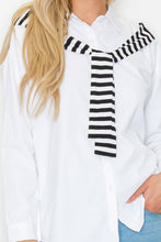 Load image into Gallery viewer, Willette Top with Stripe Front Ties