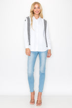 Load image into Gallery viewer, Willette Top with Stripe Front Ties