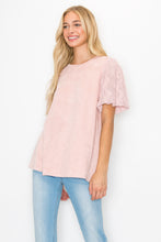 Load image into Gallery viewer, Adelle Stretch Suede Top with Lace