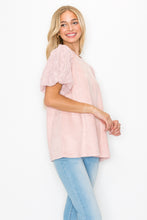 Load image into Gallery viewer, Adelle Stretch Suede Top with Lace