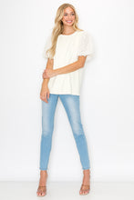 Load image into Gallery viewer, Adelle Stretch Suede Top with Lace