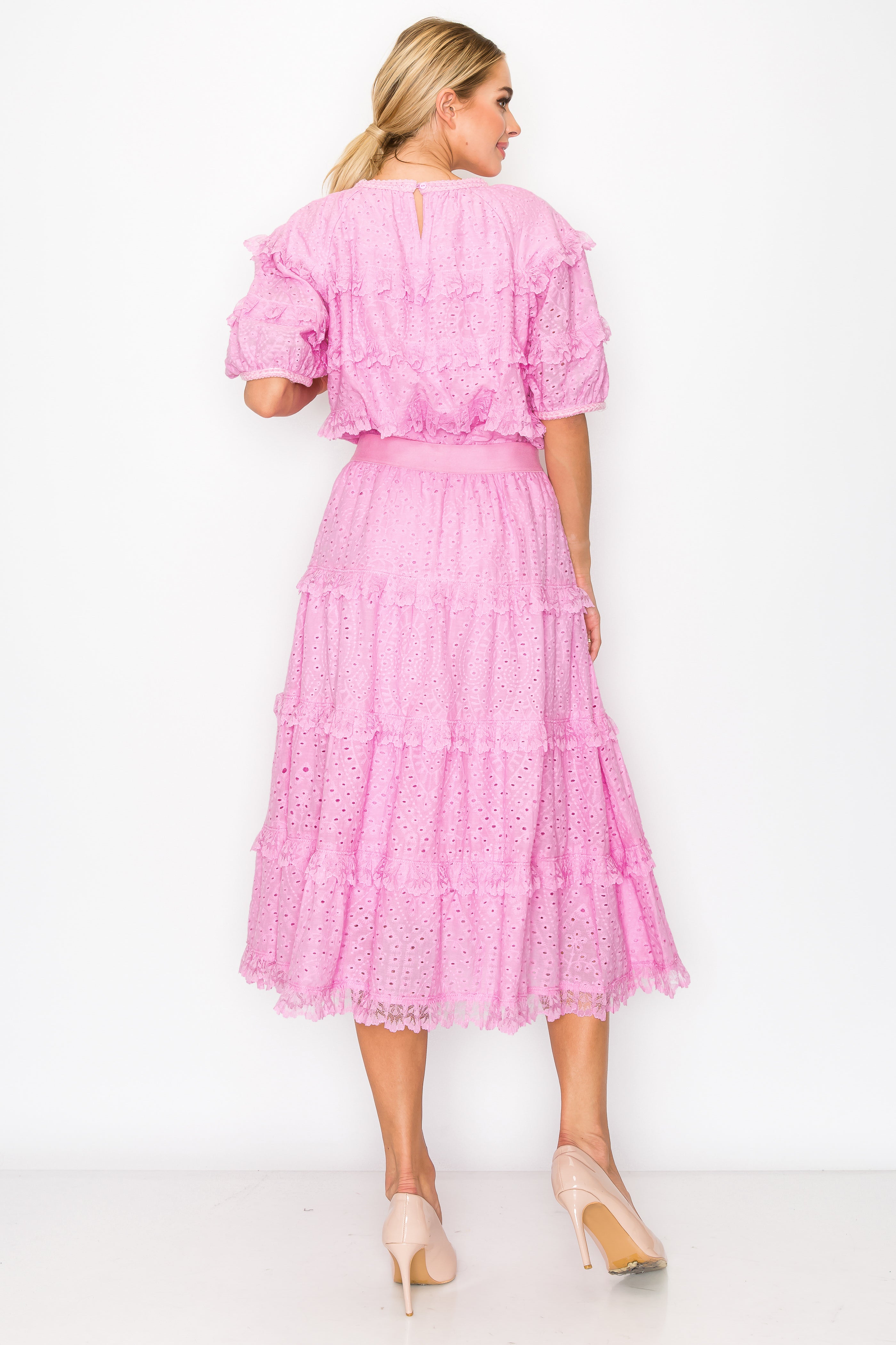 Laura Cotton Lace Eyelet Top