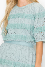 Load image into Gallery viewer, Laura Cotton Lace Eyelet Top