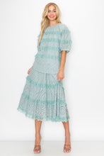 Load image into Gallery viewer, Lizzie Cotton Lace Eyelet Skirt