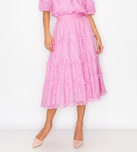 Load image into Gallery viewer, Lizzie Cotton Lace Eyelet Skirt