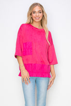 Load image into Gallery viewer, Amy Stretch Suede Top with Cotton Poplin