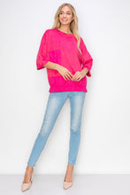 Load image into Gallery viewer, Amy Stretch Suede Top with Cotton Poplin