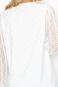 Connie Textured Lace Top