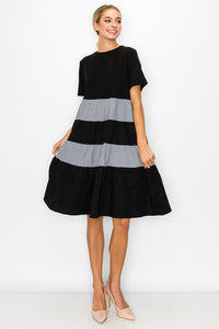 Romi Cotton Dress with Stripes