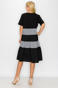 Romi Cotton Dress with Stripes