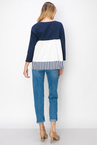 Regina Pointe Knit with Stripes