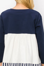 Load image into Gallery viewer, Regina Pointe Knit with Stripes