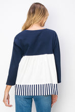 Load image into Gallery viewer, Regina Pointe Knit with Stripes