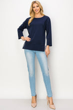 Load image into Gallery viewer, Regina Pointe Knit with Stripes