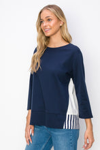 Load image into Gallery viewer, Regina Pointe Knit with Stripes