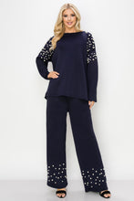 Load image into Gallery viewer, Fiona French Scuba Pearl Hi-Low Top
