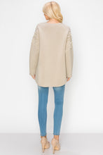 Load image into Gallery viewer, Fiona French Scuba Pearl Hi-Low Top