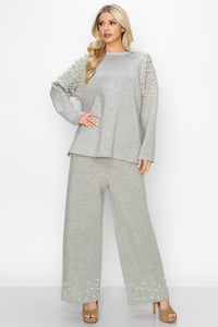 Faith French Scuba Pearl Pant