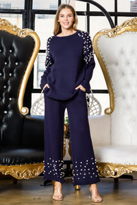 Faith French Scuba Pearl Pant