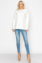 Load image into Gallery viewer, Fiona French Scuba Pearl Hi-Low Top