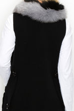 Load image into Gallery viewer, Selma Knitted Sweater Vest with Detachable Faux Fur