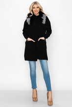 Load image into Gallery viewer, Selma Knitted Sweater Vest with Detachable Faux Fur
